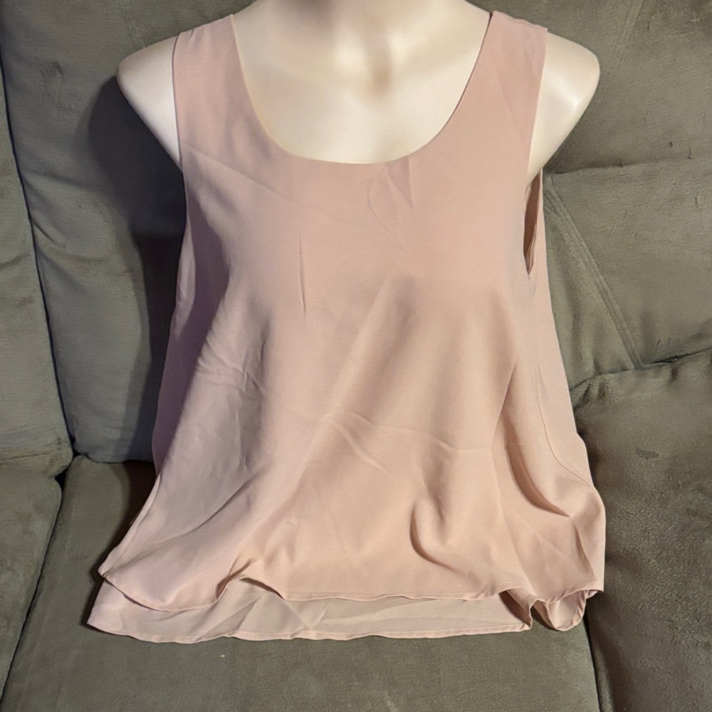 Paper Crane Blush Pink Tank Top